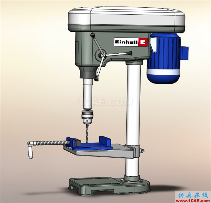 SolidWorks鉆床模型下載solidworks simulation技術圖片3