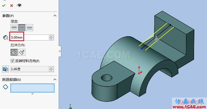 solidworks如何使用筋特征？solidworks仿真分析圖片3