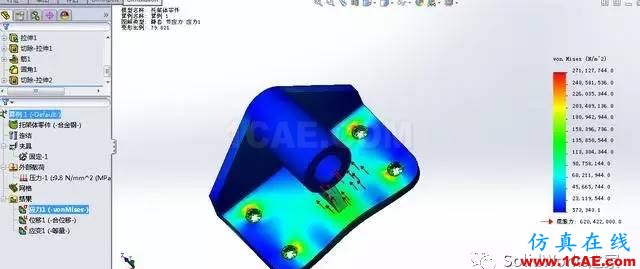 你會用SolidWorks Simulation做應力分析嗎solidworks simulation分析圖片17