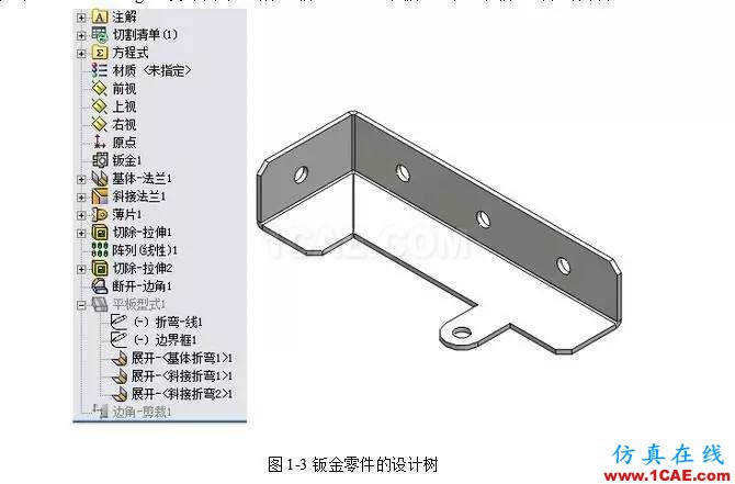 solidWorks?鈑金零件設(shè)計(jì)教程之一，必須的收藏！solidworks simulation應(yīng)用技術(shù)圖片3