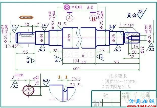 工程圖常用技術(shù)要求匯總，讓你的圖紙顯得更專業(yè)AutoCAD分析圖片2