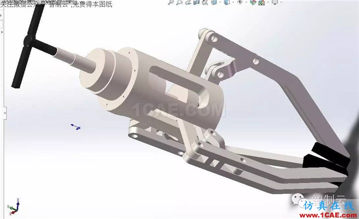 【工程機(jī)械】三爪夾持器三維建模圖紙 solidworks設(shè)計(jì)下載solidworks仿真分析圖片5