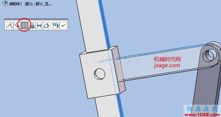 solidworks牛頭刨床仿真solidworks simulation分析案例圖片7