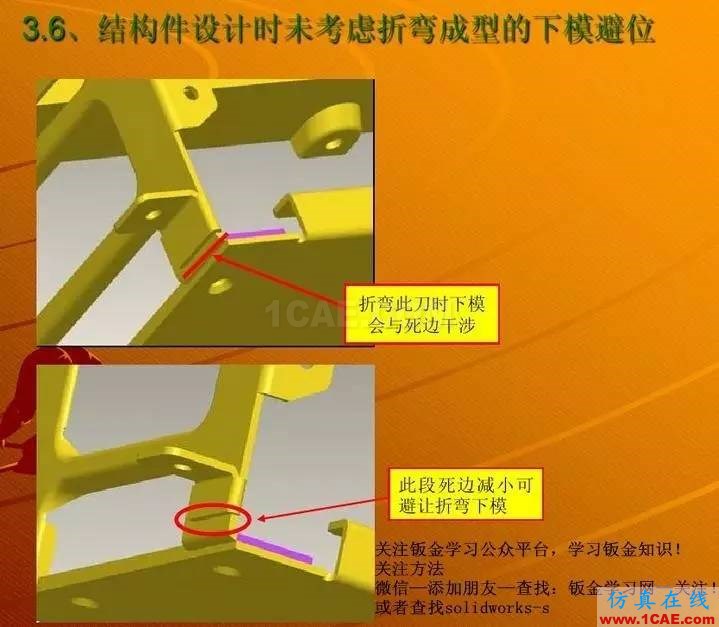 鈑金設(shè)計(jì)無(wú)法折彎的案例分析 圖文solidworks simulation培訓(xùn)教程圖片6