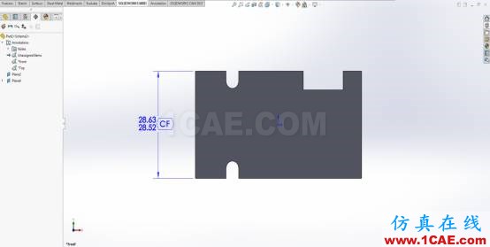 SolidWorks MBD:符合ASME Y14.5-2009標準的連續(xù)特征公差標注solidworks simulation培訓教程圖片4