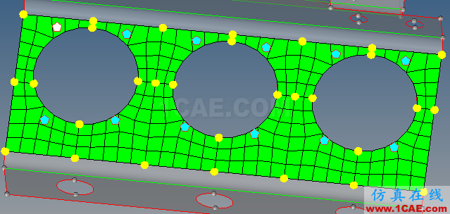 大孔周圍的網(wǎng)格調(diào)整（Hypermesh基礎(chǔ)入門 12）hypermesh應(yīng)用技術(shù)圖片9